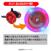 池商 ツイストスクーター LEDタイヤ ブレーキ付き D-TC-SV シルバー 1台（直送品）