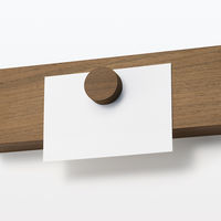 無印良品 壁に付けられる家具長押マグネット付き ウォールナット材突板 88cm 1セット（4個） 良品計画