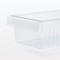 無印良品 冷蔵庫内 整理トレー 大 約12.5×30×高さ7cm 1セット（3個） 良品計画