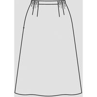 Aラインスカート 17号 黒系 GSKL-2259-B6 1着 サーヴォ（直送品）