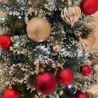 ストア・エキスプレス ブラシポットラグジュアリーツリーセット 高さ210×幅86cm【クリスマス】 8162-2180 1セット（直送品）