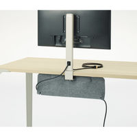 オカムラ プレート付モニタースタンド ホワイト 8TFUMB ZJ14 1台（直送品）