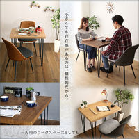 ホームテイスト ティキア ヴィンテージテイスト ダイニング3点セット ウォールナット/グレー SH-01-TK3 1セット(3点入)（直送品）