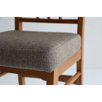 ICHIBA ウッドチェア アトル ブラウン CH-3680BR 1脚（直送品）