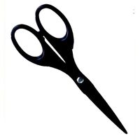 エコー金属 ステンレス事務用はさみ(シリコンコーティング加工) 1136-258 1セット(1個×10)