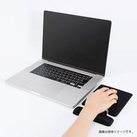 マウスパッド リストレスト付き GELクッション ノンスリップ加工 ペア MUP-939BK 1個 ナカバヤシ