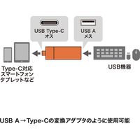 サンワサプライ Type-Cコンパクトカードリーダー(USB 1ポート付き) ADR-3TCMS7BKN 1個