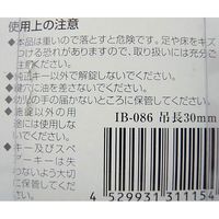 アイアイ TWE ステンレス吊南京錠 ツル長30mm IB-086 1セット(4個)（直送品）