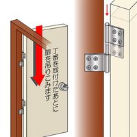 和気産業 ステンレスケンヨウ丁番 BHー363 103MM ヘアーライン BH-363 1セット(8個:2個×4セット)（直送品）