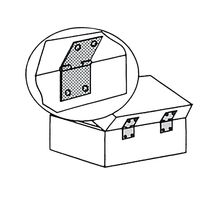 和気産業 PCストップ丁番 50mm 黒 ifー104 1セット(12個:2個×6セット)（直送品）