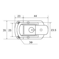 和気産業 鍵付きパッチン ダエン VB-013 1セット(4個)（直送品）