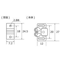 和気産業 ローラーキャッチ ショウ VB-014 1セット(20個)（直送品）