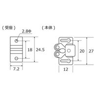 和気産業 ローラーキャッチ ステン ショウ VB-017 1セット(14個)（直送品）