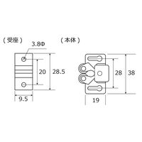 和気産業 ローラーキャッチ ステン ダイ VB-019 1セット(12個)（直送品）