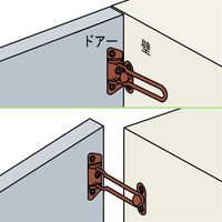 和気産業 ドアガード外開用 ブロンズ VA-259 1セット(2個)（直送品）