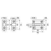 和気産業 ストレート塗ラッチ トクダイ VC-020 1セット(8個)（直送品）