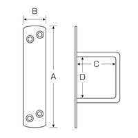 和気産業 座付貫抜 黒 通 BKー1006 ブラック 60mm BK-1006 1セット(10個)（直送品）