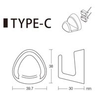 福井金属工芸 ボルダーフックC NO4162 ホワイト 1セット(8個)（直送品）