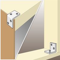 和気産業 ユニクロワイド隅金 横45mmX縦45mmX幅32mm BK-830 1セット(14個)（直送品）