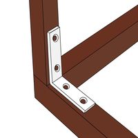和気産業 カラー特厚金折 白 縦59mmX横59mmX幅16mm IH-143 1セット(26個)（直送品）