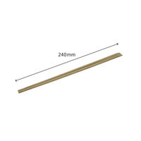 マスキ 割箸 竹箸 炭化茶 天削 24cm【weeco】　3000枚(100枚×30) 2191355（直送品）