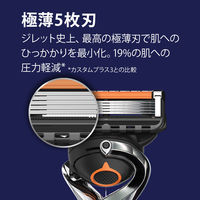 ジレット（Gillette）髭剃り プログライド 5+1 マイクロコーム付 極薄5枚刃 替刃4個入 肌の凹凸に密着＋剃り残しゼロへ
