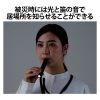 懐中電灯 LEDライト ランタン 災害救助笛 小型 電池式 防水・防塵 IP44 ブラック DE-KD03BK エレコム 1個