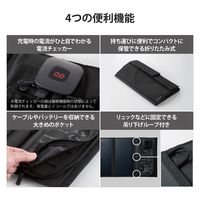 ソーラーパネル ソーラー充電器 発電最大出力21W タイプC×1 USB A×1 ブラック MPA-S03BK エレコム 1個