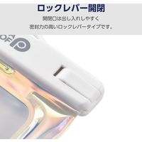 スマホ防水ケース IPX8 (ケース×1 ネックストラップ×1) 水没防止設計 オーロラ P-WPSF04ARR エレコム 1個