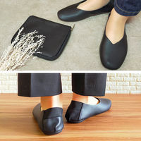 パラデック レ プリエノイエ 携帯スリッポンLブラック PLN-3BK 1足