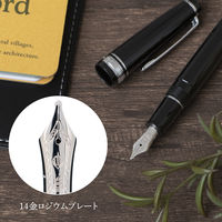 【アウトレット】セーラー万年筆 プロフェッショナルギアスリム銀 万年筆 ブラック Z(ズーム) 101222720 1本