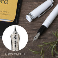 【アウトレット】セーラー万年筆 プロフェッショナルギアスリム銀 万年筆 ホワイト M(中字) 101222410 1本