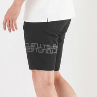 クアルトユナイテッド ドライタッチロゴハーフパンツ　BLK　XL A0196MEN-E 1点（直送品）