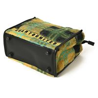 クアルトユナイテッド チェック柄ファーカートバッグ　YEL　F FB186 1点（直送品）