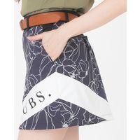 クアルトユナイテッド モノトーン花柄スカート　BLK　M A0186-B 1点（直送品）