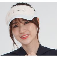 クアルトユナイテッド 切替ファーサンバイザー　IVORY　F U8059 1点（直送品）