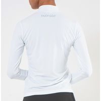 クアルトユナイテッド スマイルロゴ長袖モックネック　WHT　S K6014 1点（直送品）