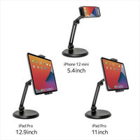 タブレットスタンド ARM-STAND BY ME スマホ・タブレット用アームスタンド AS-AMBM-BK アーキサイト（わけあり品）