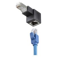 サンワサプライ RJ-45L型変換アダプタ(下出し、カテゴリ6A STP) ADT-RJ6A-LD 1個