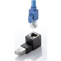 サンワサプライ RJ-45L型変換アダプタ(上出し、カテゴリ6A STP) ADT-RJ6A-LU 1個