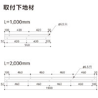 ナカ工業　衝撃吸収材　コーナーガード　65mm幅　グレー　1000mm　NPC-6565V　1本(1000mm)（直送品）