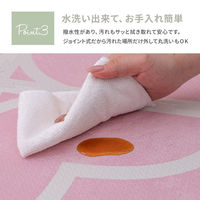 萩原 キュロス レトロデザインジョイントマット 60×60×厚み1.2cm ピンク 240631833 1セット(36枚入)（直送品）