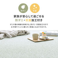 萩原 防炎・撥水付き国産高機能カーペット PS-700 江戸間3畳 グリーン 600002930 1枚セット