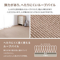 【玄関渡し】 萩原 ペットにやさしい抗菌カーペット　ステラ　江戸間8畳 アイボリー 352×352cm（直送品）