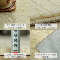 グラムスタイル ポッシュ ラグ 1900×2400mm アイボリー 908018 1枚（直送品）