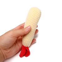 にゃんデント アミメでハミガキ えびフライ 1個 ドギーマン デンタル玩具