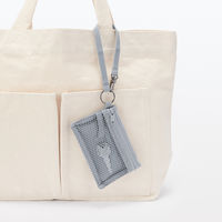 無印良品 ポリエステルカードケース グレー 約8×12cm 良品計画