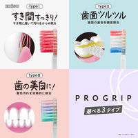 プログリップハブラシ typeII 歯面ツルツル やわらかめ 1本 エビス 歯ブラシ