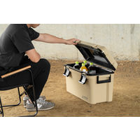 パール金属 キャプテンスタッグ シャルマン クーラーボックス35L ベージュ UE-0089 1個