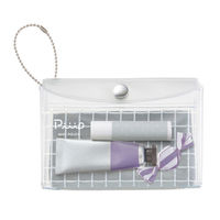 コクヨ ミニポーチ<ピープ> (フラットタイプ) シルバーグレー F-VBF242-1 1セット(1個×2)